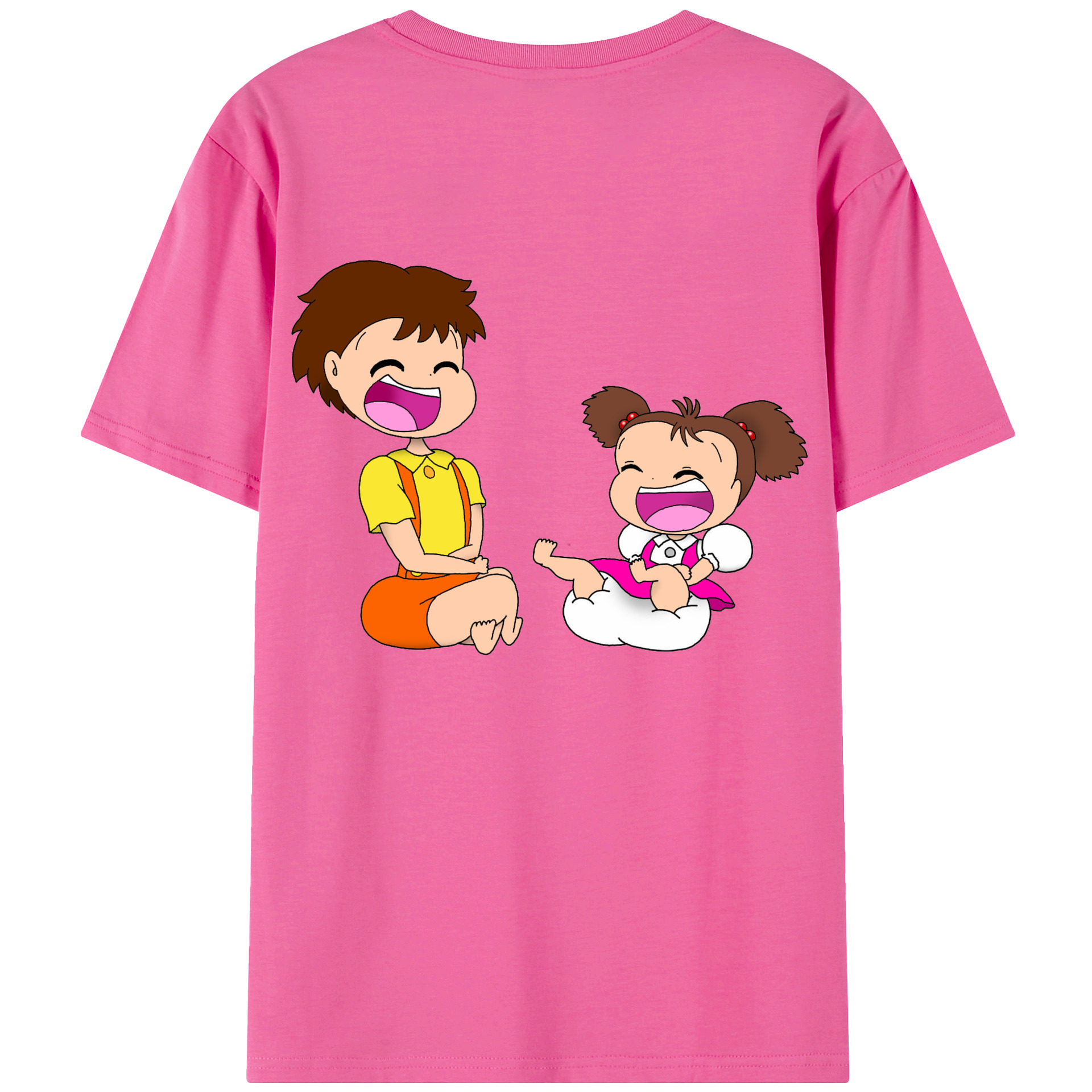（画像用） となりのトトロ 草壁メイ 草壁サツキ My Neighbor Totoro Satsuki Kusakabe Mei Kusakabe レディース半袖Tシャツ(バックプリント)